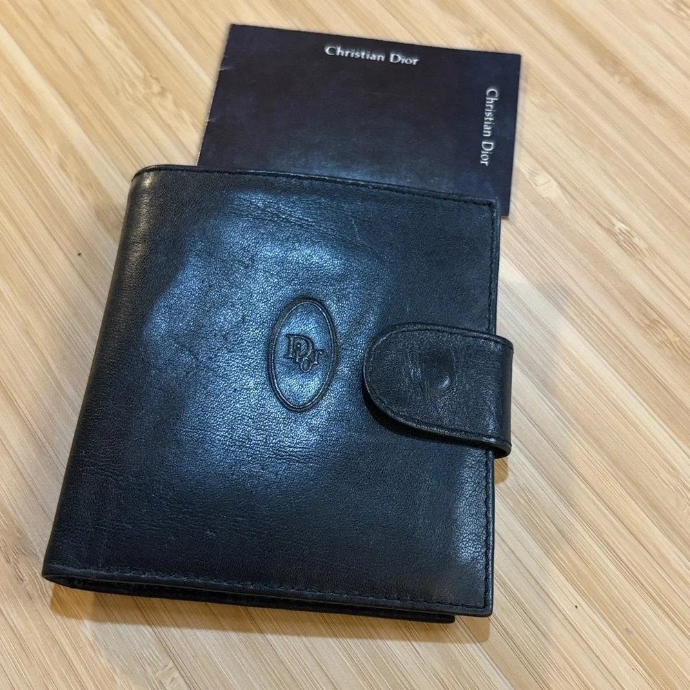 Christian‎ Dior Black Leather Wallet